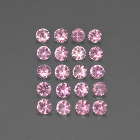 Zaffiro naturale rosa da  ct, taglio rotondo, VVS-VS
