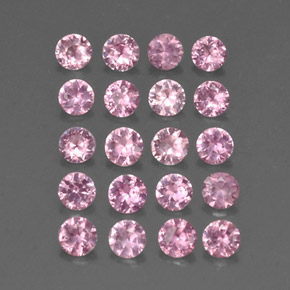 Zaffiro naturale rosa da  ct, taglio rotondo, VVS-VS