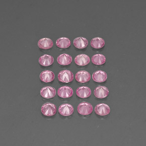 Zaffiro naturale rosa da  ct, taglio rotondo, VVS-VS