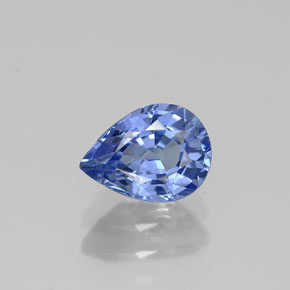 Zaffiro naturale blu da 1,02 ct, taglio a pera, VS