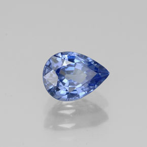 Zaffiro naturale blu da 1,02 ct, taglio a pera, VS
