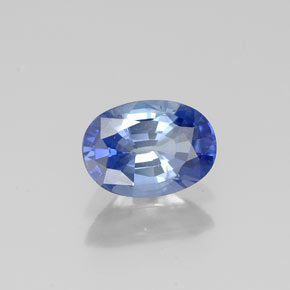 Zaffiro naturale blu da 0,96 ct, taglio ovale, VS