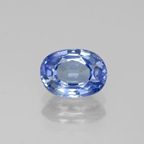 Zaffiro naturale blu da 1,18 ct, taglio ovale, VS