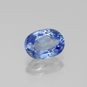 Zaffiro naturale blu da 1,18 ct, taglio ovale, VS