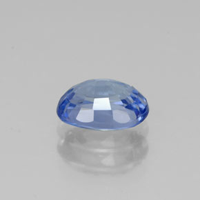 Zaffiro naturale blu da 1,18 ct, taglio ovale, VS