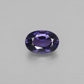 Zaffiro naturale viola da 0,59 ct, taglio ovale, VVS