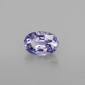 Zaffiro naturale viola da 0,74 ct, taglio ovale, VVS