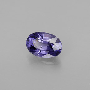Zaffiro naturale viola da 0,60 ct, taglio ovale, VVS