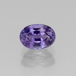 Zaffiro naturale viola da 0,80 ct, taglio ovale, VS