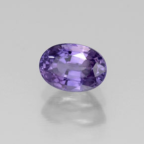 Zaffiro naturale viola da 0,80 ct, taglio ovale, VS