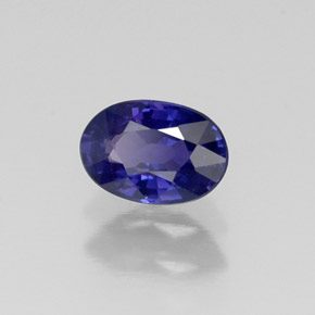 Zaffiro naturale viola da 0,63 ct, taglio ovale, VS