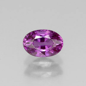 Zaffiro naturale viola da 0,67 ct, taglio ovale, VVS