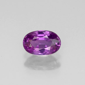 Zaffiro naturale viola da 0,62 ct, taglio ovale, VVS-VS