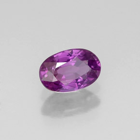Zaffiro naturale viola da 0,62 ct, taglio ovale, VVS-VS