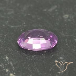 Zaffiro Viola intenso naturale da 0.64 ct, Ovale, VS
