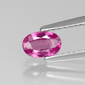 Zaffiro naturale rosa da 0,48 ct, taglio ovale, VS