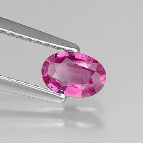 Zaffiro naturale rosa da 0,48 ct, taglio ovale, VS
