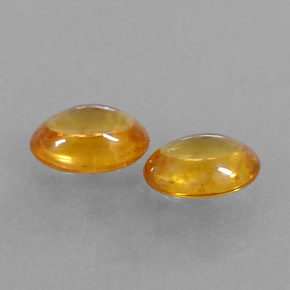 Zaffiro naturale arancione da  ct, taglio ovale, trasparente