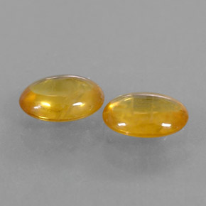 Zaffiro naturale arancione da  ct, taglio ovale, trasparente