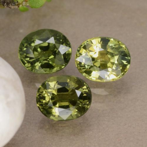 Zaffiro naturale verde da 1,76 ct, taglio ovale, VVS