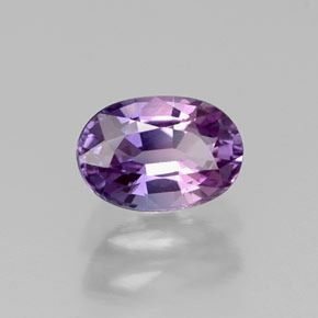 Zaffiro naturale viola da 0,74 ct, taglio ovale, VVS
