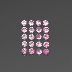 Zaffiro naturale rosa da  ct, taglio rotondo, VVS-VS