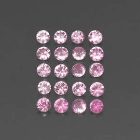 Zaffiro naturale rosa da  ct, taglio rotondo, VVS-VS
