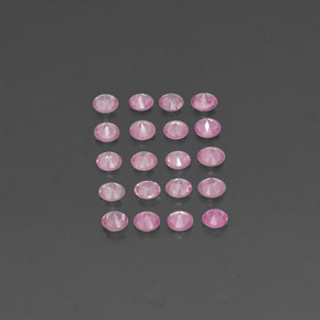 Zaffiro naturale rosa da  ct, taglio rotondo, VVS-VS
