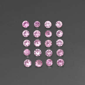 Zaffiro naturale rosa da  ct, taglio rotondo, VVS-VS