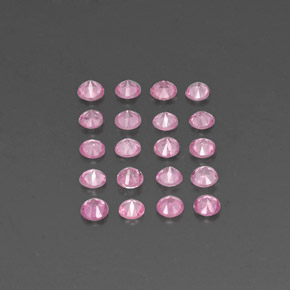 Zaffiro naturale rosa da  ct, taglio rotondo, VVS-VS
