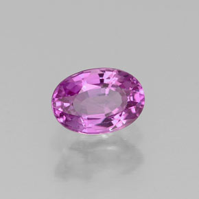 Zaffiro naturale viola da 0,72 ct, taglio ovale, VS