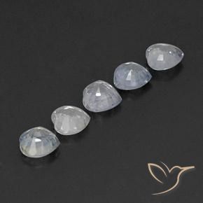 Gemme di Zaffiro Bianco caldo naturale da 1.86 ct, Cuore, VVS