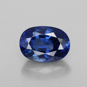 Zaffiro naturale blu da 2,12 ct, taglio ovale, VVS-VS