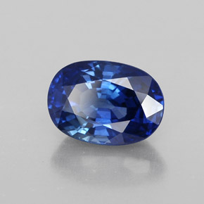 Zaffiro naturale blu da 2,12 ct, taglio ovale, VVS-VS