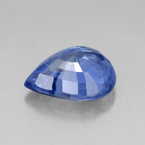 Zaffiro naturale blu da 3,07 ct, taglio a pera, VS-SI