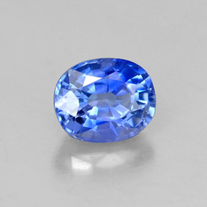 Zaffiro naturale blu da 1,03 ct, taglio ovale, VS