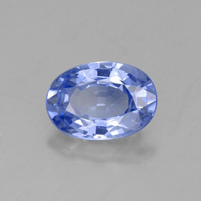 Zaffiro naturale blu da 0,99 ct, taglio ovale, VVS