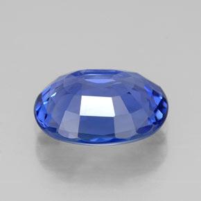 Zaffiro naturale blu da 2,73 ct, taglio ovale, VVS