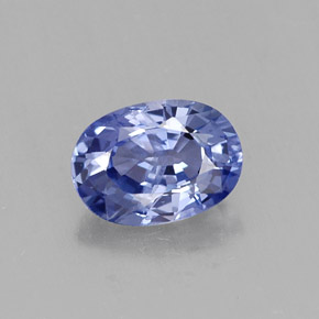 Zaffiro naturale blu da 1,12 ct, taglio ovale, VS