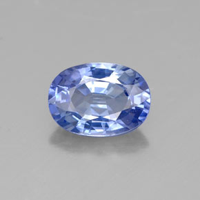 Zaffiro naturale blu da 1,08 ct, taglio ovale, VS
