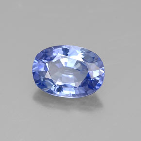 Zaffiro naturale blu da 1,08 ct, taglio ovale, VS