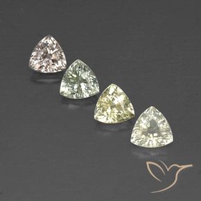 Zaffiro naturale multicolore da 2,67 ct, trillion, VVS-VS