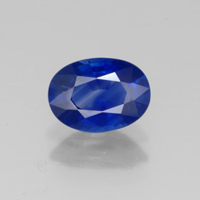 Zaffiro naturale blu da 1,07 ct, taglio ovale, VVS-VS