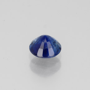 Zaffiro naturale blu da 0,73 ct, taglio rotondo, VS