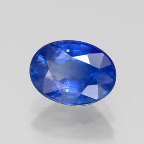 Zaffiro naturale blu da 1,46 ct, taglio ovale, VS
