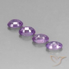 Gemme di Zaffiro Viola chiaro-medio naturale da 2.61 ct, Ovale, VVS-VS