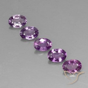 Gemme di Zaffiro Viola scuro naturale da 2.98 ct, Ovale, VVS-VS
