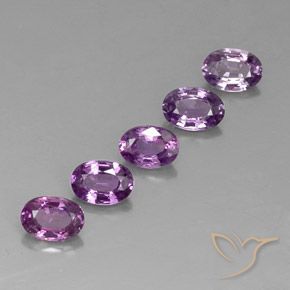 Gemme di Zaffiro Viola scuro naturale da 2.98 ct, Ovale, VVS-VS