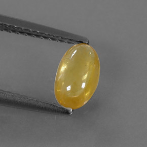 Zaffiro naturale giallo da 0,85 ct, trasparente, trasparente/traslucido