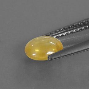 Zaffiro naturale giallo da 1,09 ct, trasparente, trasparente/traslucido